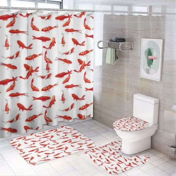 Koi Shoal Marine on a shower curtain