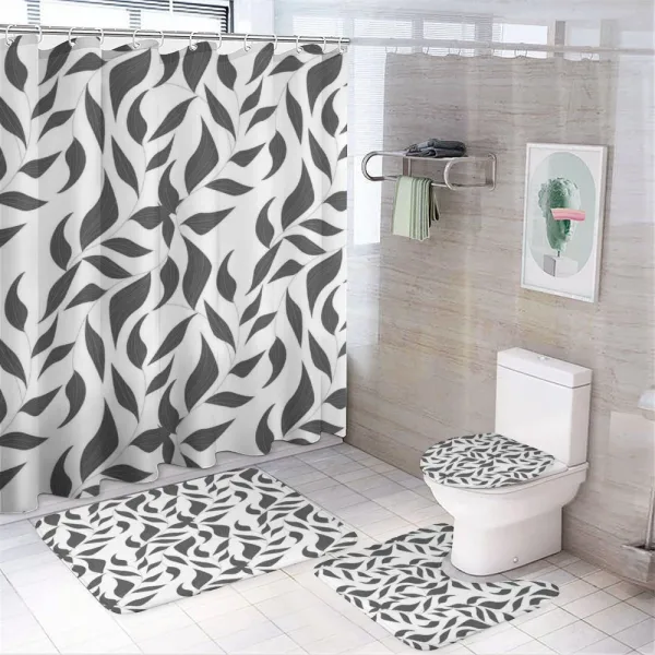 Leaves on Vines Nature on a shower curtain