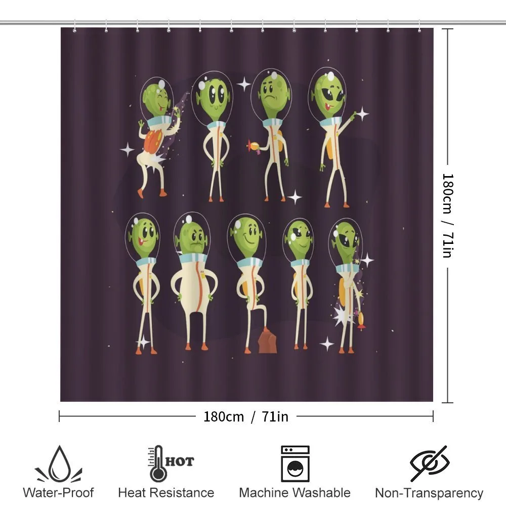 Little Green Ufo in Suits — Detail 2