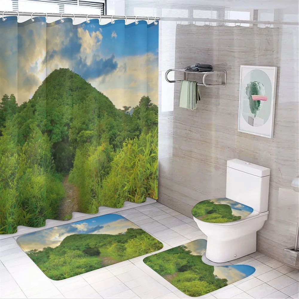 Mountain Path with Trees — Your design