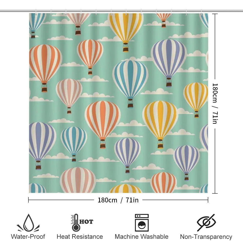 Retro Travel Balloons — Detail 2