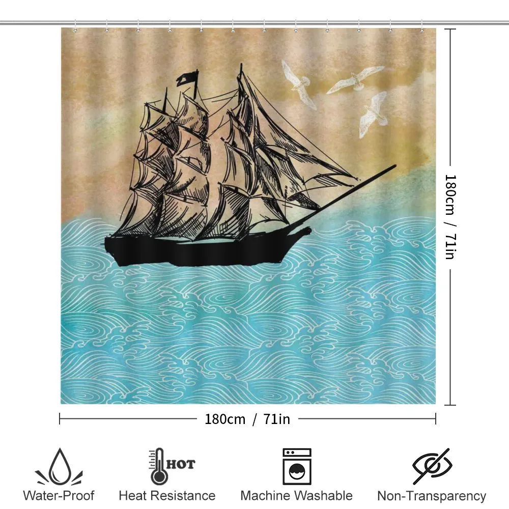 Vintage Ship Motif — Detail 2