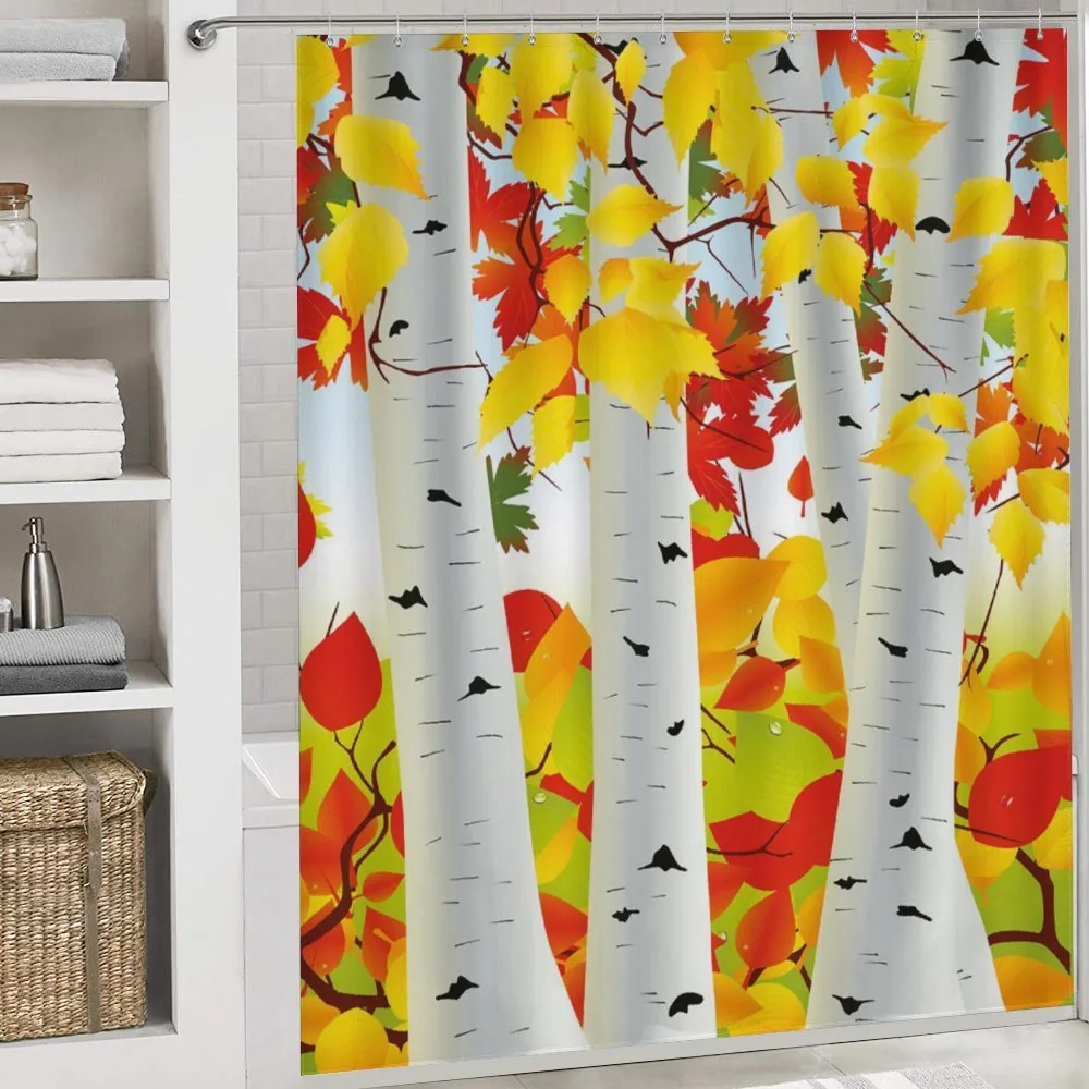 Autumn Scene with Leaves — Detail 4