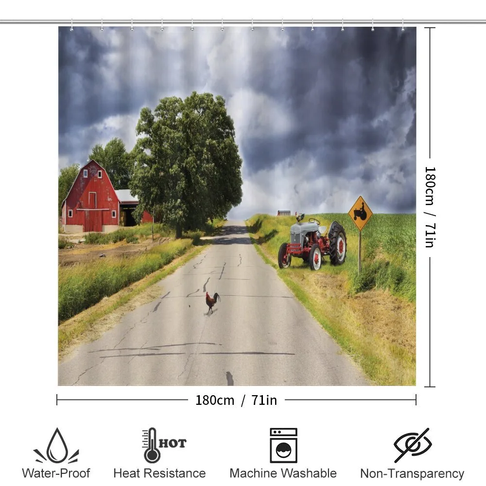 Barn and Tractor on Side — Detail 2