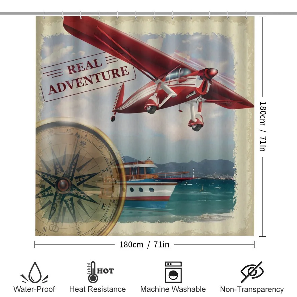 Coastline Red Plane — Detail 2