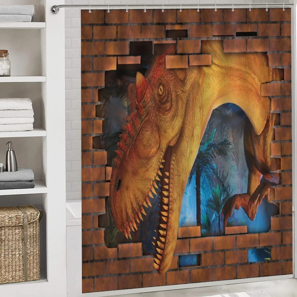 Dino Breaks Brick Wall — Detail 4
