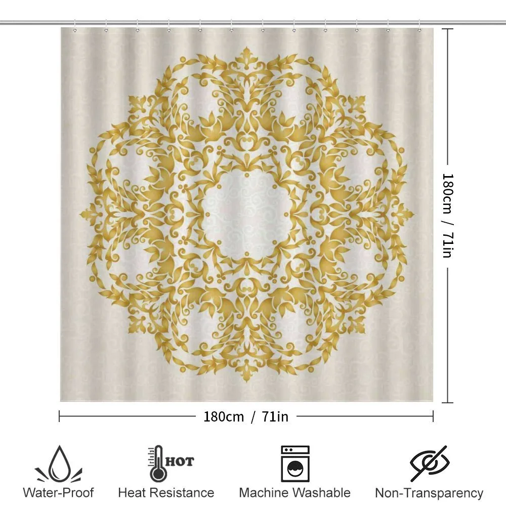 Floral Baroque Round — Detail 2