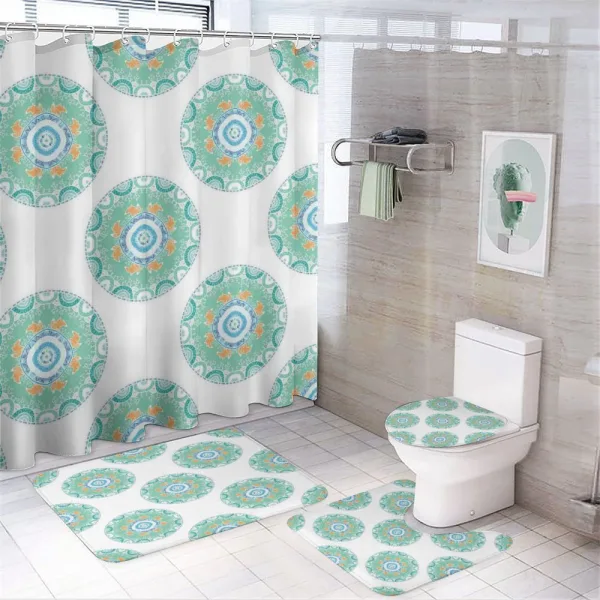 Foxes in the Forest on a shower curtain