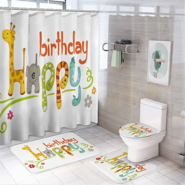 Funny Safari on a shower curtain