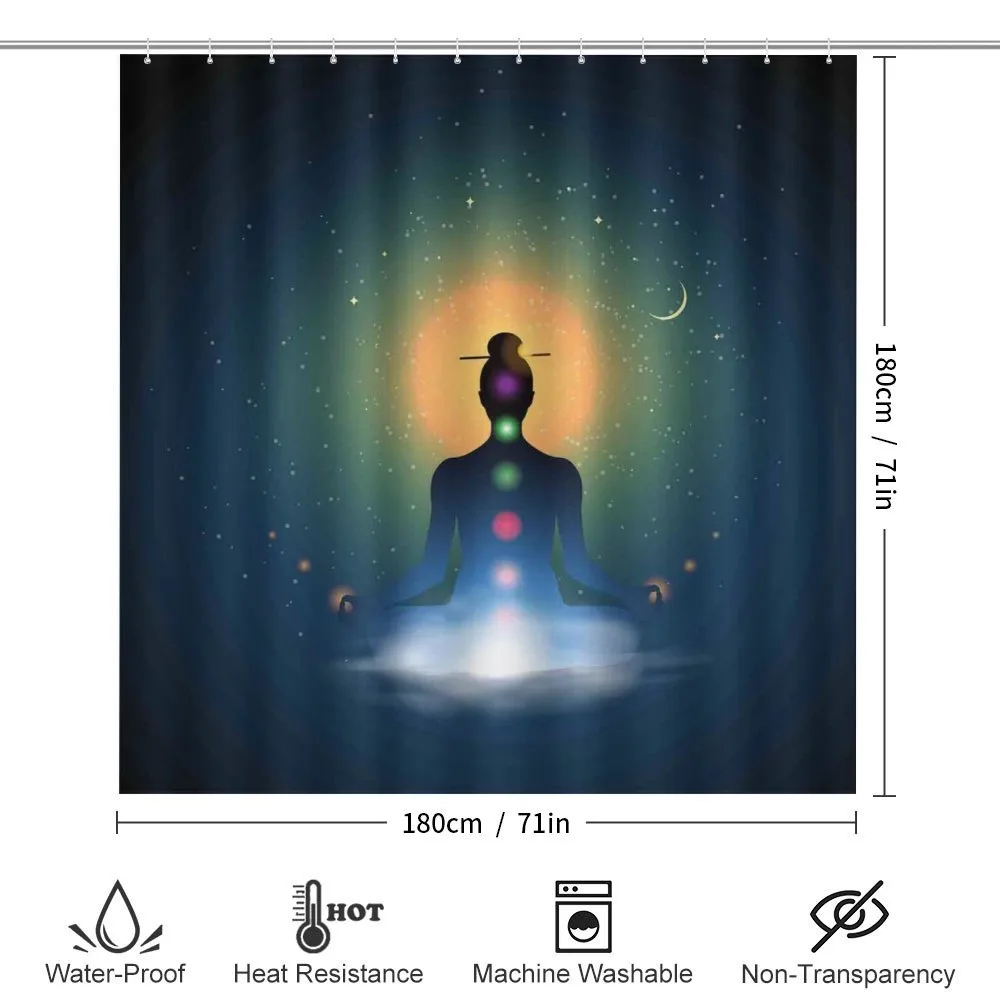 Meditating Woman Chakra — Detail 2