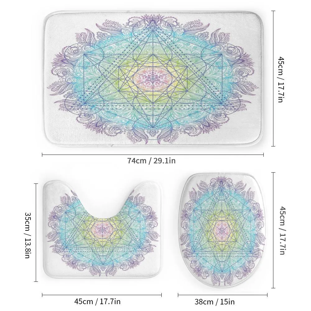 Metatron Cube on a Mandala — Detail 1