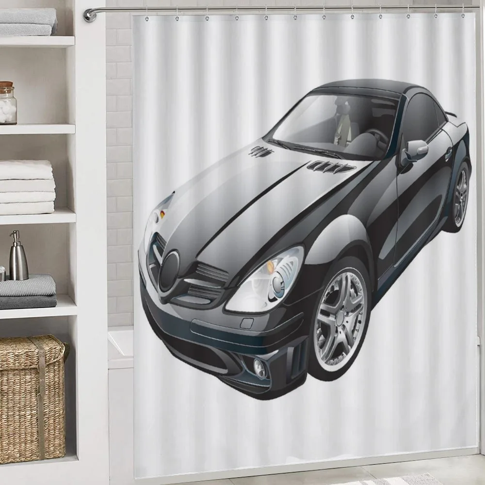Modern Black Sports Car — Detail 4