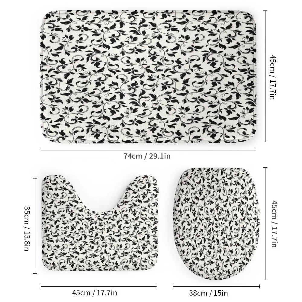 Monochrome Scroll Pattern — Detail 1
