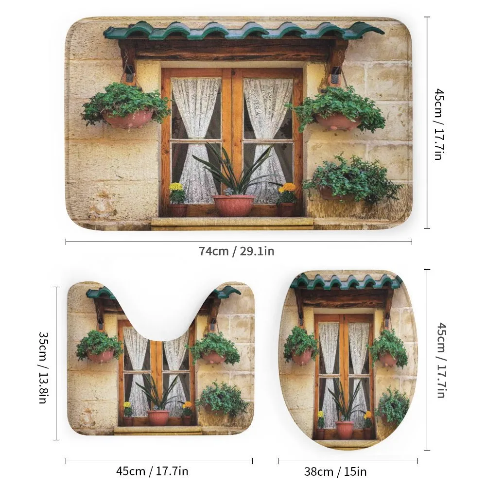 Old Window and Flowers — Detail 1