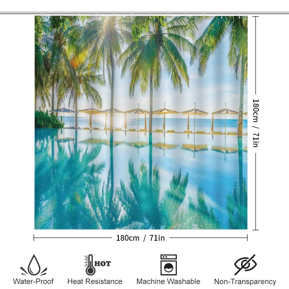 Palm Tree Hotel Pool — Detail 2