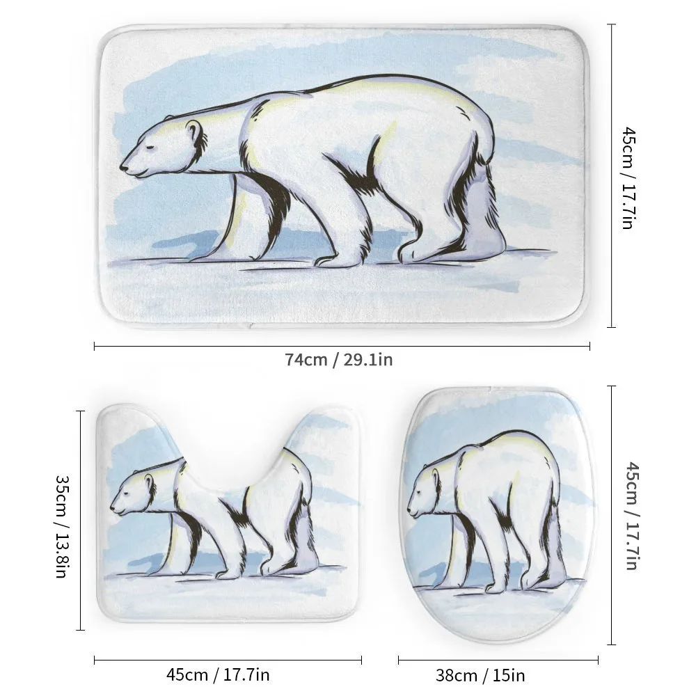 Pencil Sketch Polar Bear — Detail 1