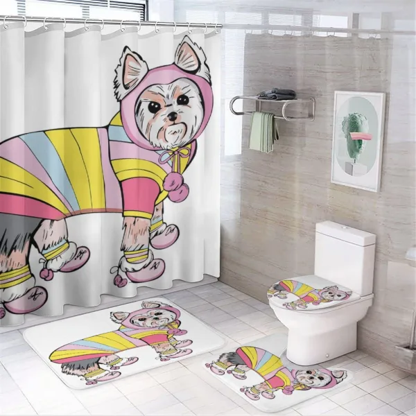 Sports Gear Hiking Fun on a shower curtain