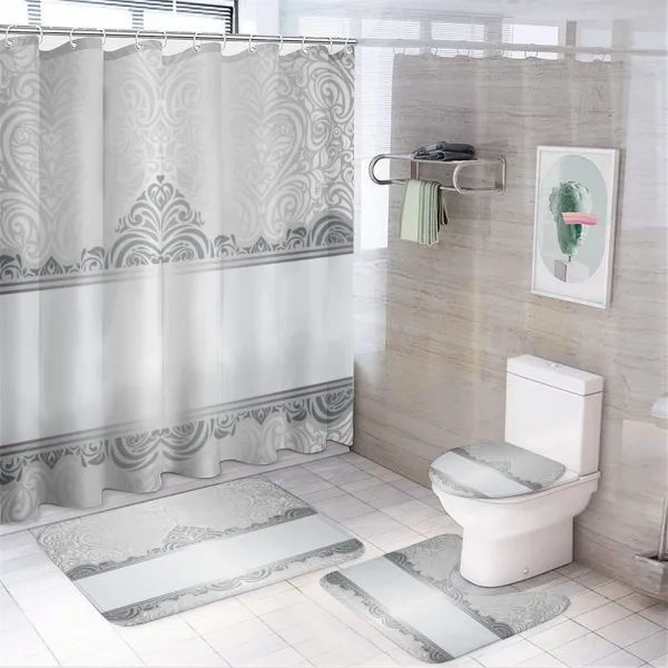 Vintage Rich Flowers on a shower curtain