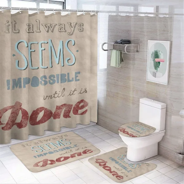 Wisdom Persistance on a shower curtain