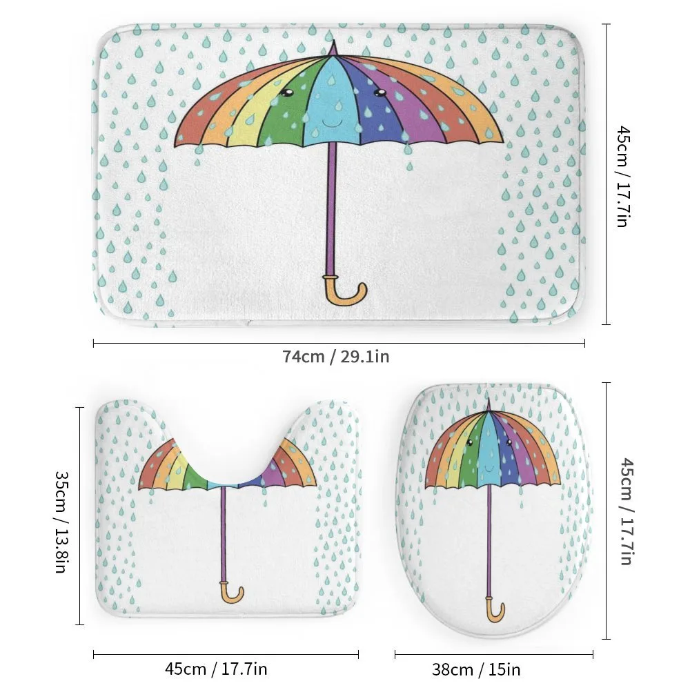 Cartoon Umbrella Rainfall — Detail 1