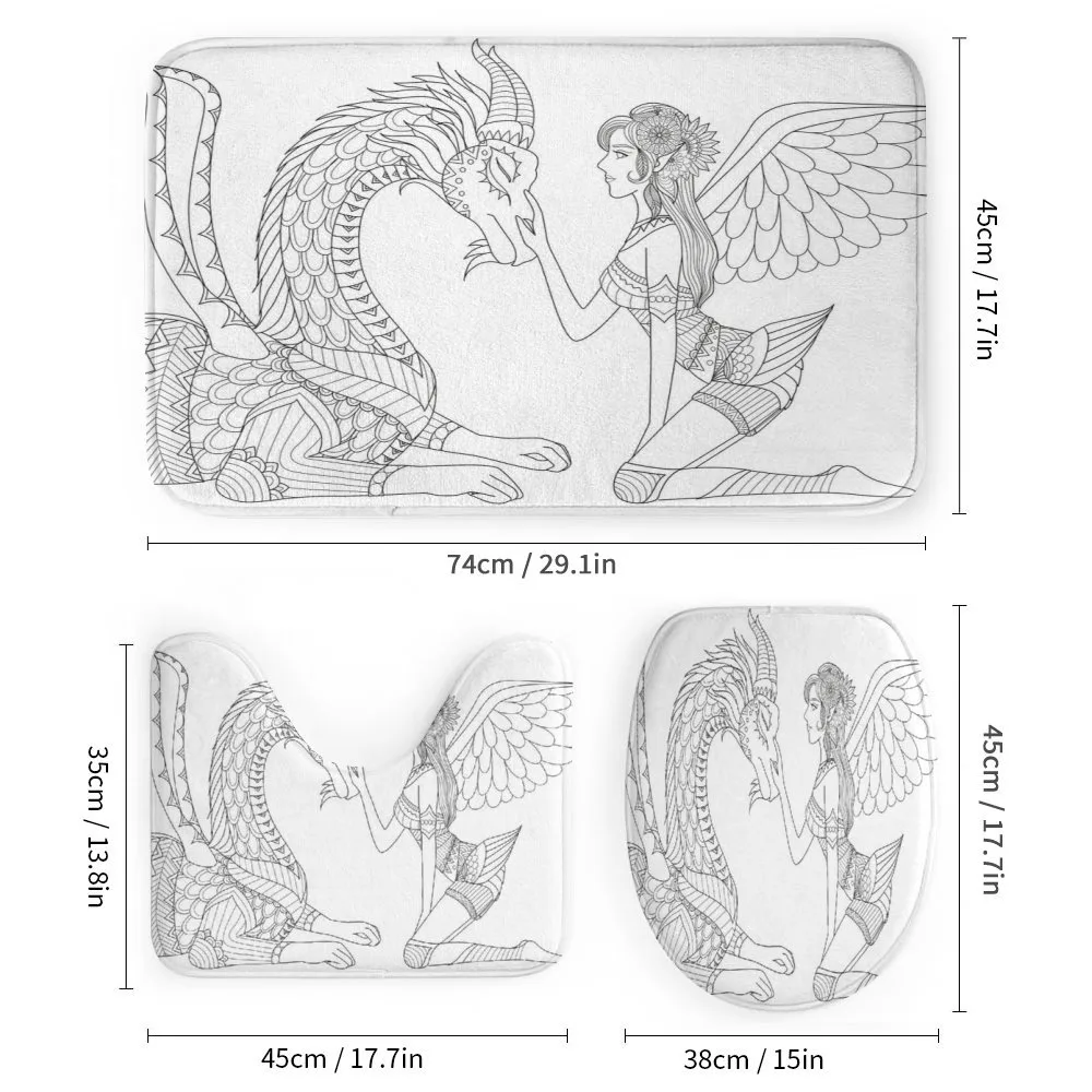 Fairy Woman and Dragon — Detail 1