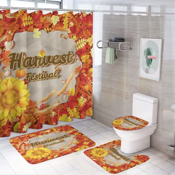 Festival Autumn Leaves on a shower curtain