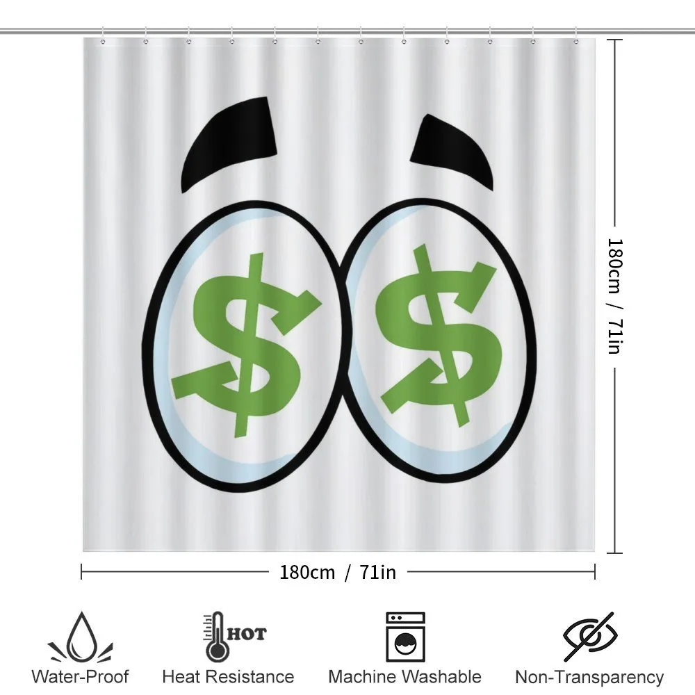 Green Dollar Signs Cartoon — Detail 2