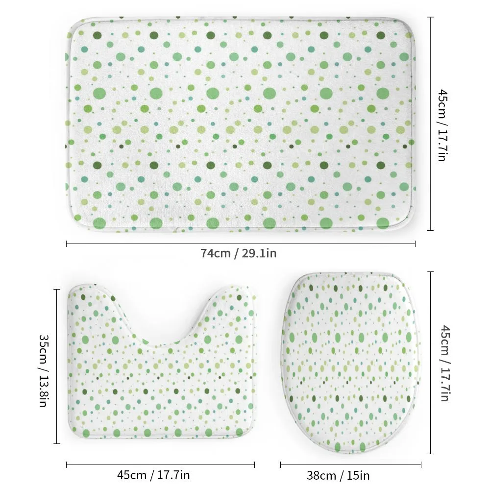 Green Toned Polka Dots — Detail 1