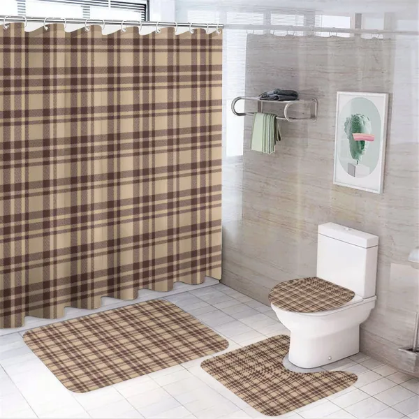 Old Fashioned Tartan on a shower curtain