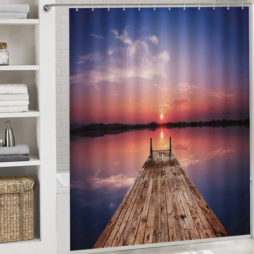 Panoramic Lake Old Pier Sunset — Detail 4