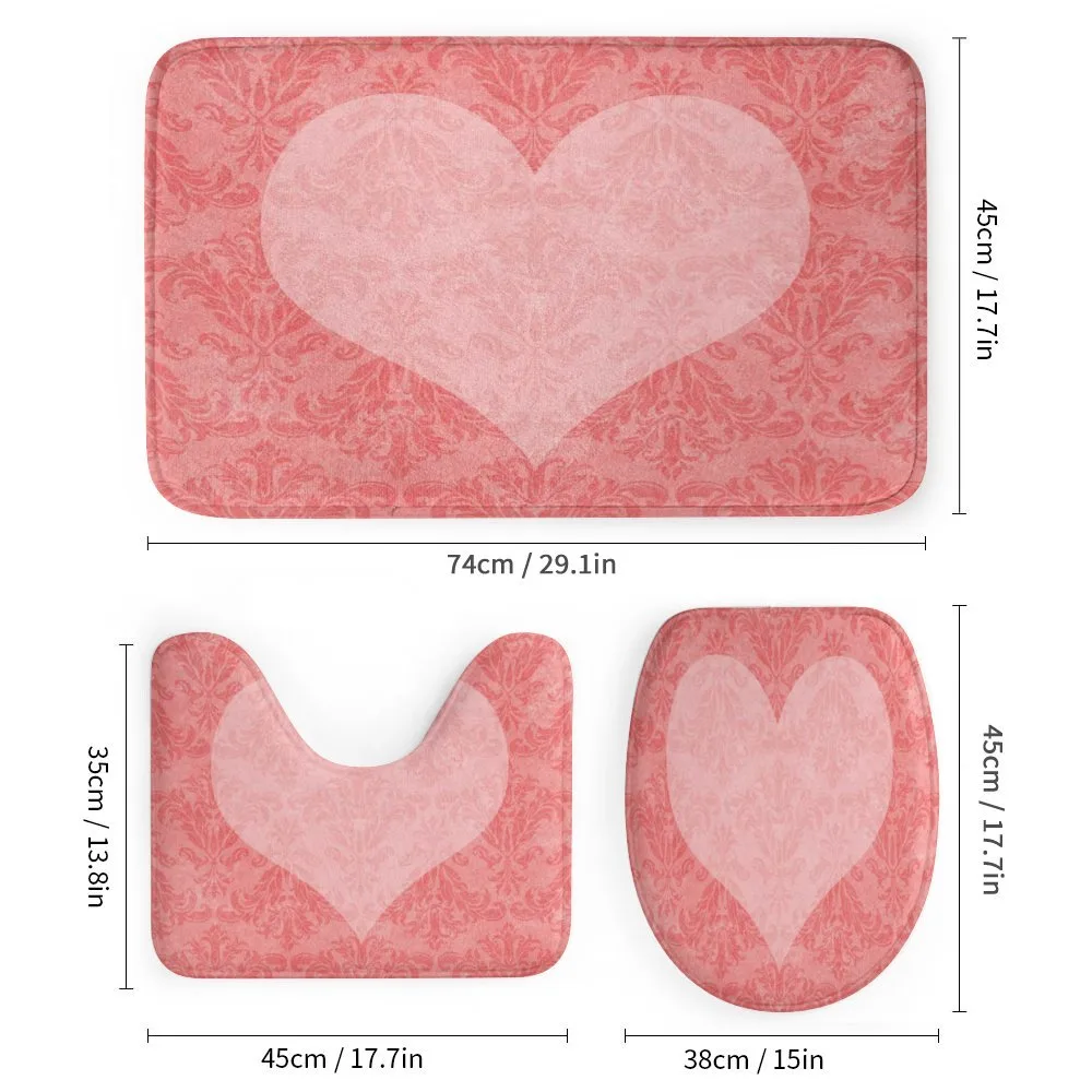 Pink Heart Damask — Detail 1