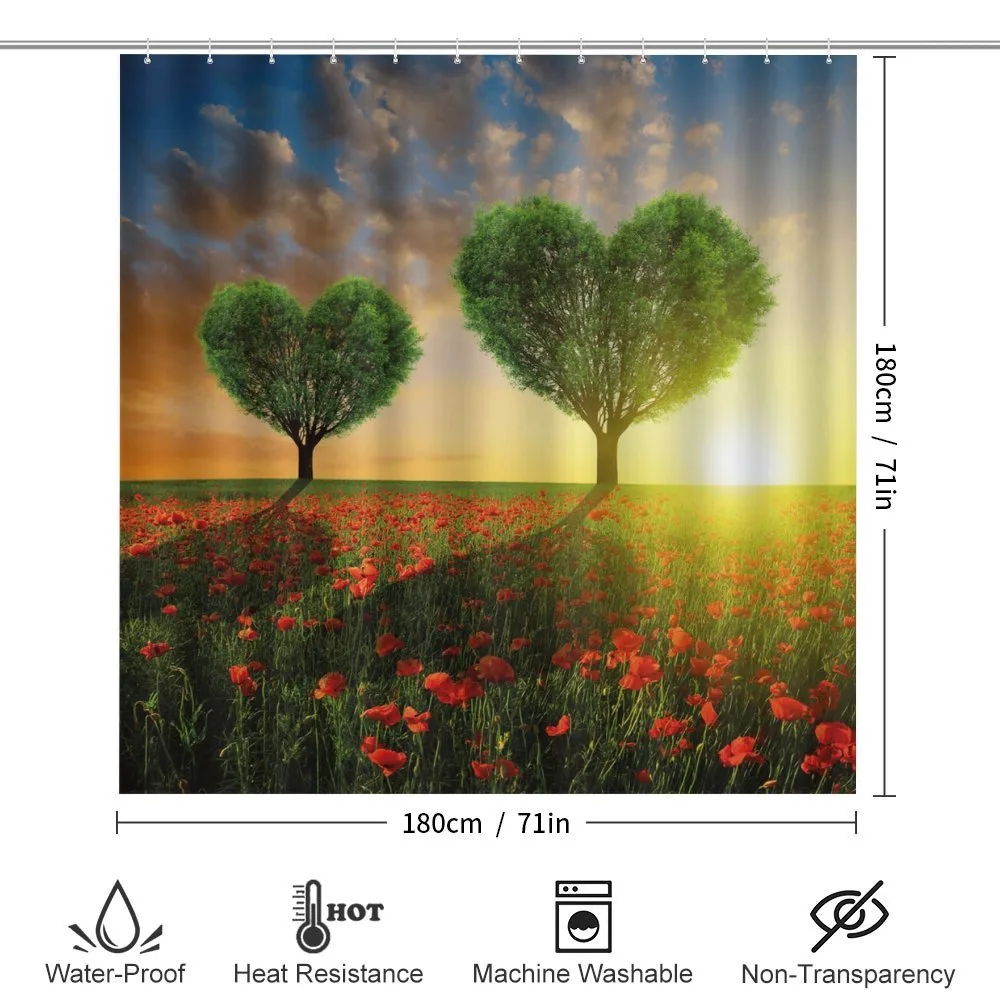 Poppies Heart Trees — Detail 2