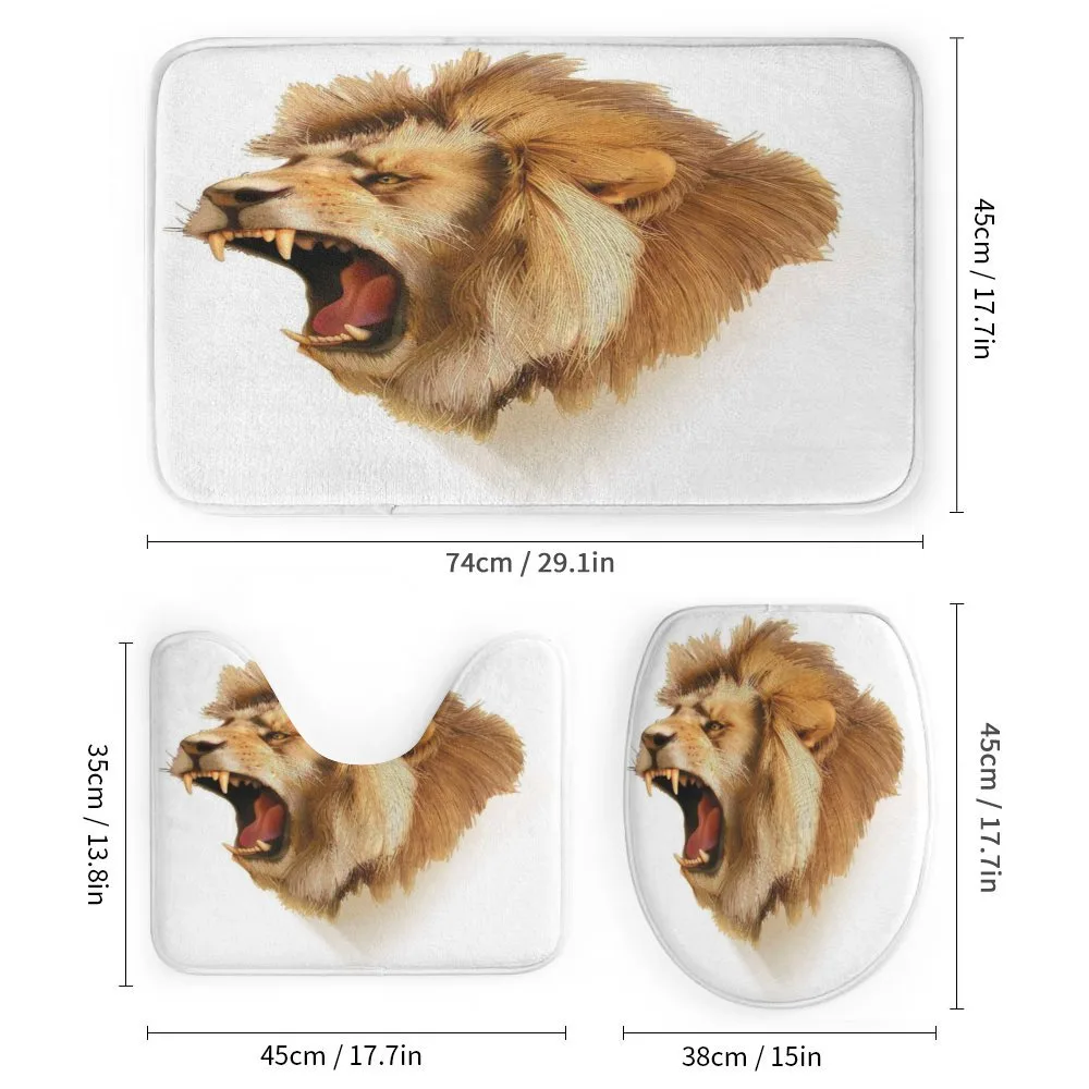 Roaring Fierce Lion Head — Detail 1