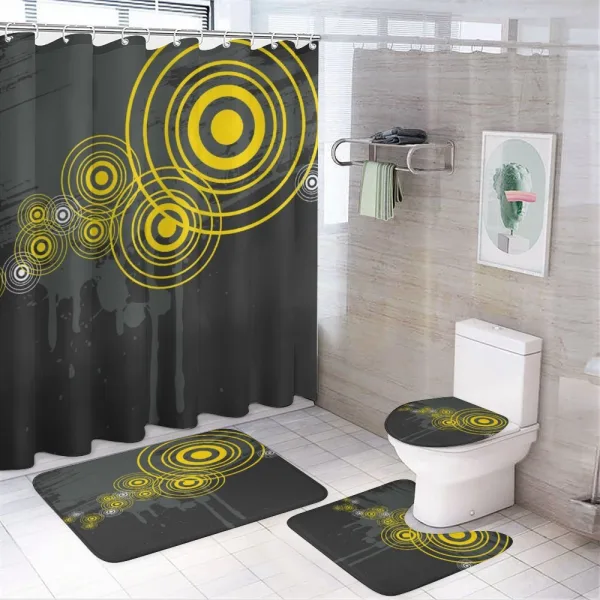 Street Inner Circle on a shower curtain