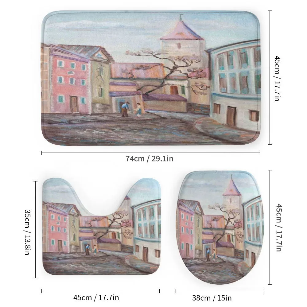 Watercolor Effect Town — Detail 1