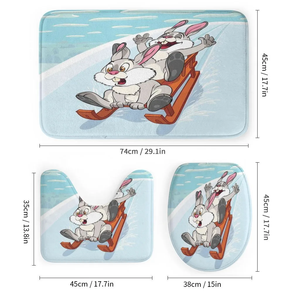 Winter Wooden Sled Cartoon — Detail 1