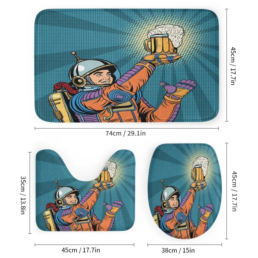 Astronaut Holds Beer — Detail 1