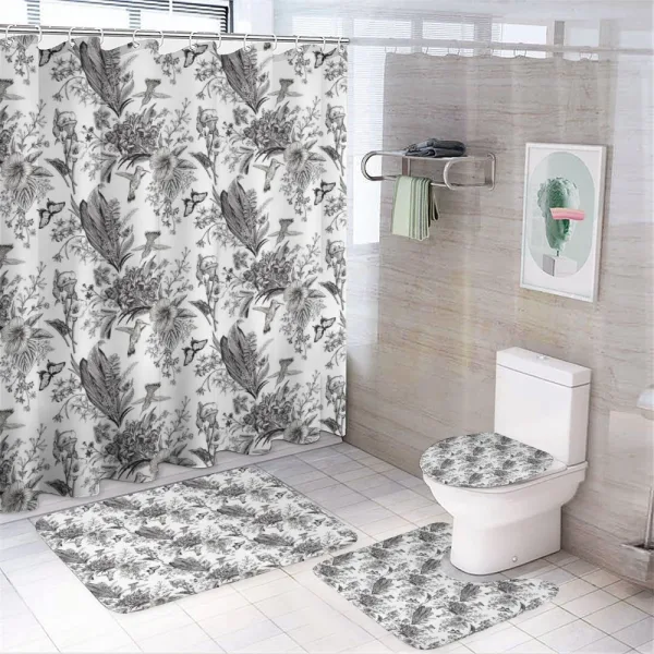 Botanical Flora on a shower curtain