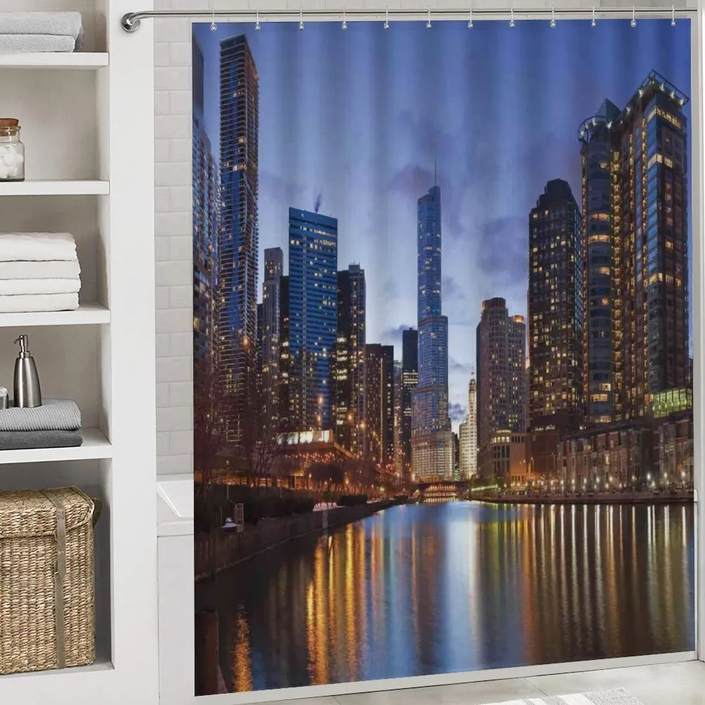 Chicago Riverside at Night — Detail 4
