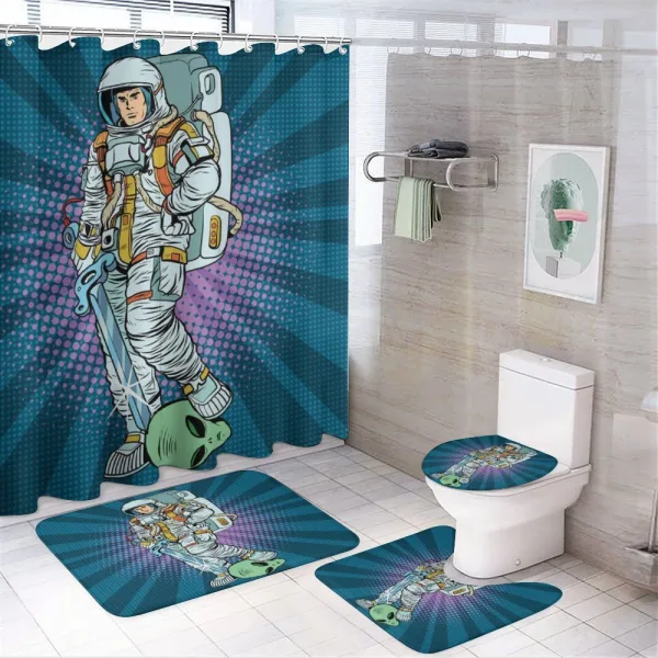 Galaxy Design on a shower curtain