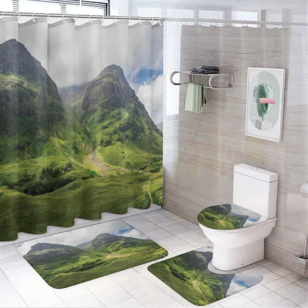 Glencoe Highlands Clouds on a shower curtain