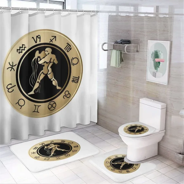 Horoscope Signs on a shower curtain