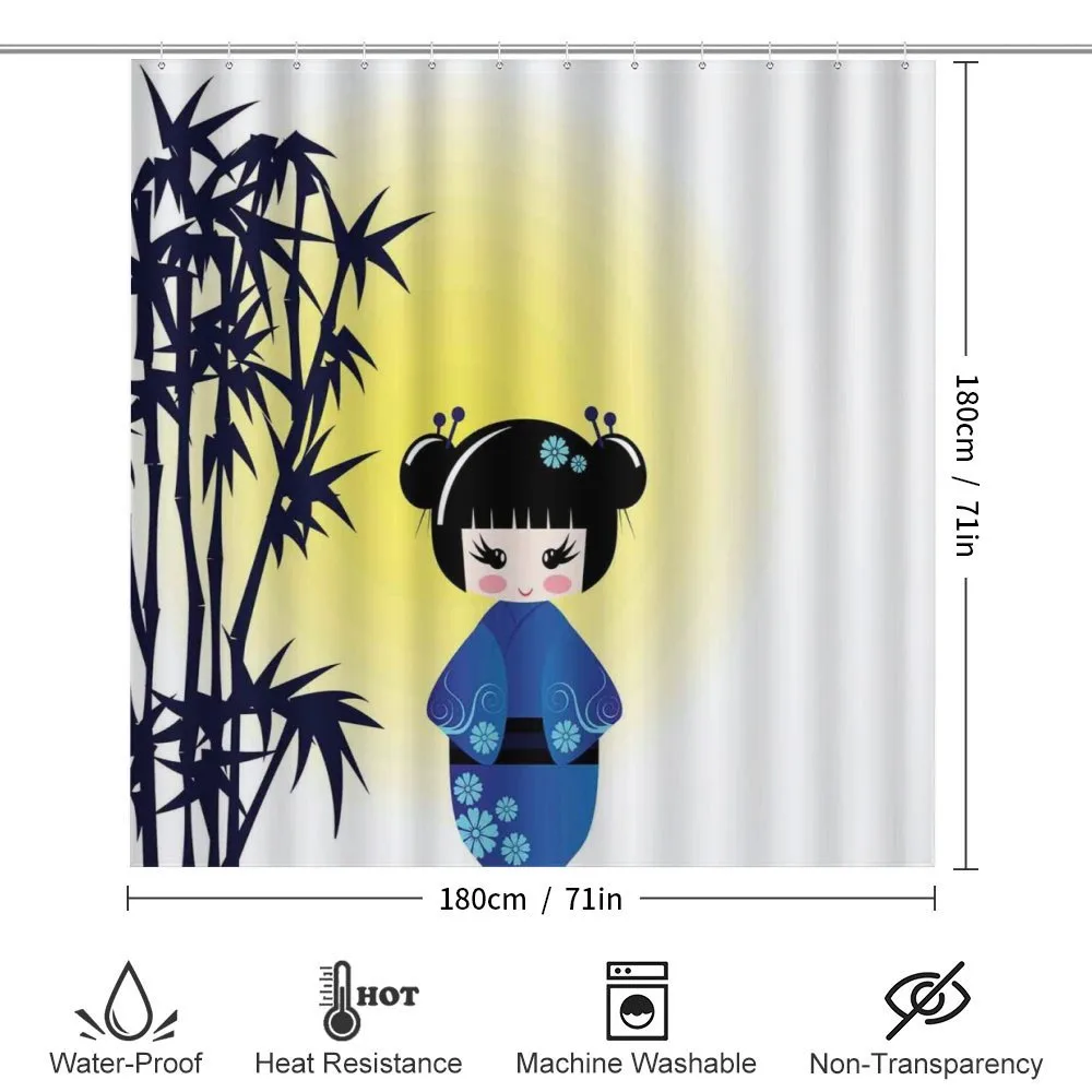 Kokeshi Doll Bamboo Tree — Detail 2