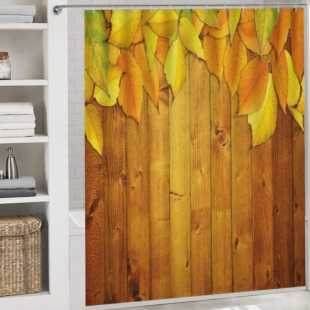 Leaves on Wooden Planks — Detail 4