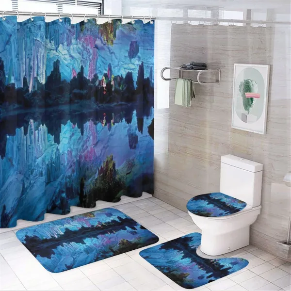 Reed Cistern Cave on a shower curtain