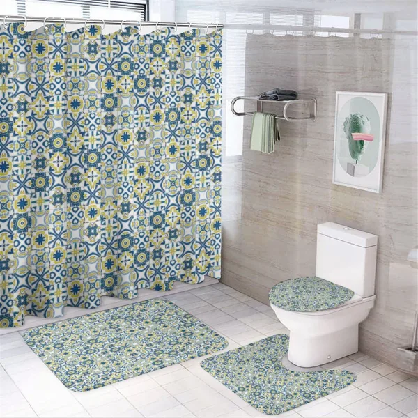 Traditional Moroccan on a shower curtain
