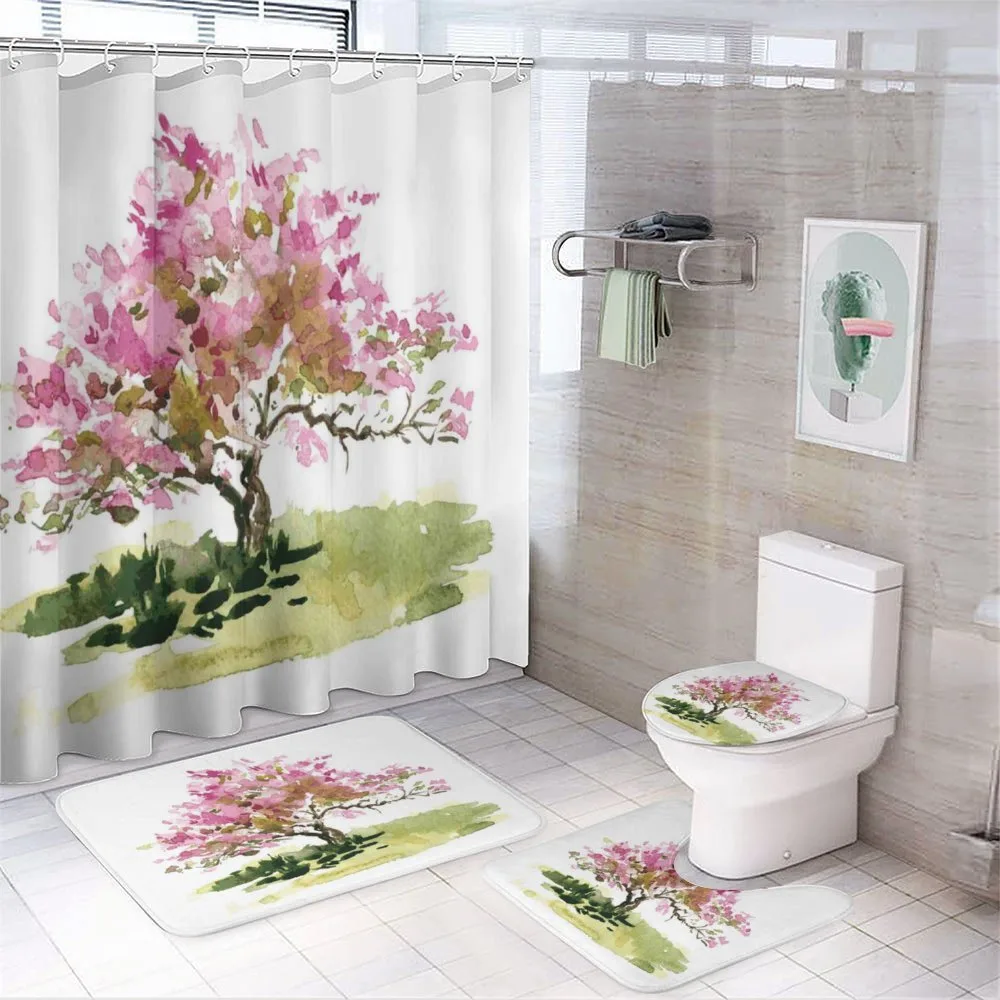 Watercolor Sakura Leaves — Your design
