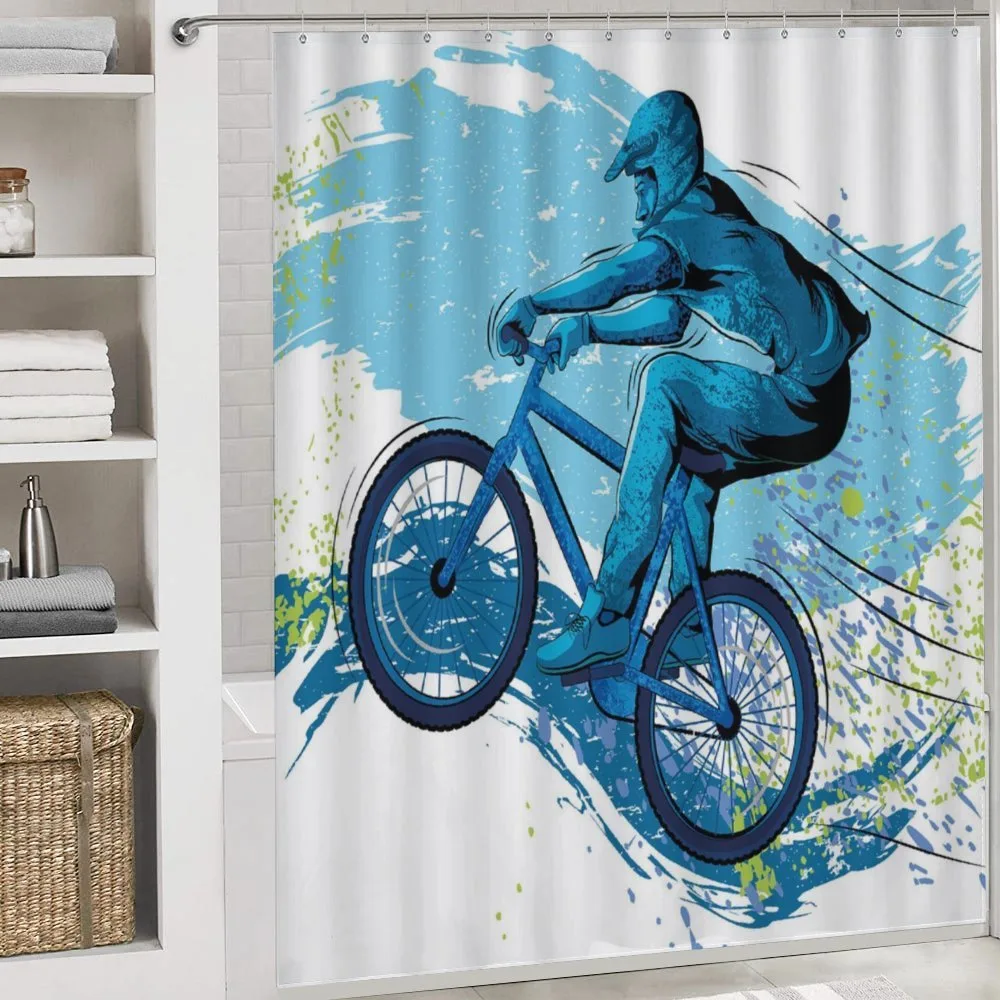 Bicyclist Color Splashes — Detail 4