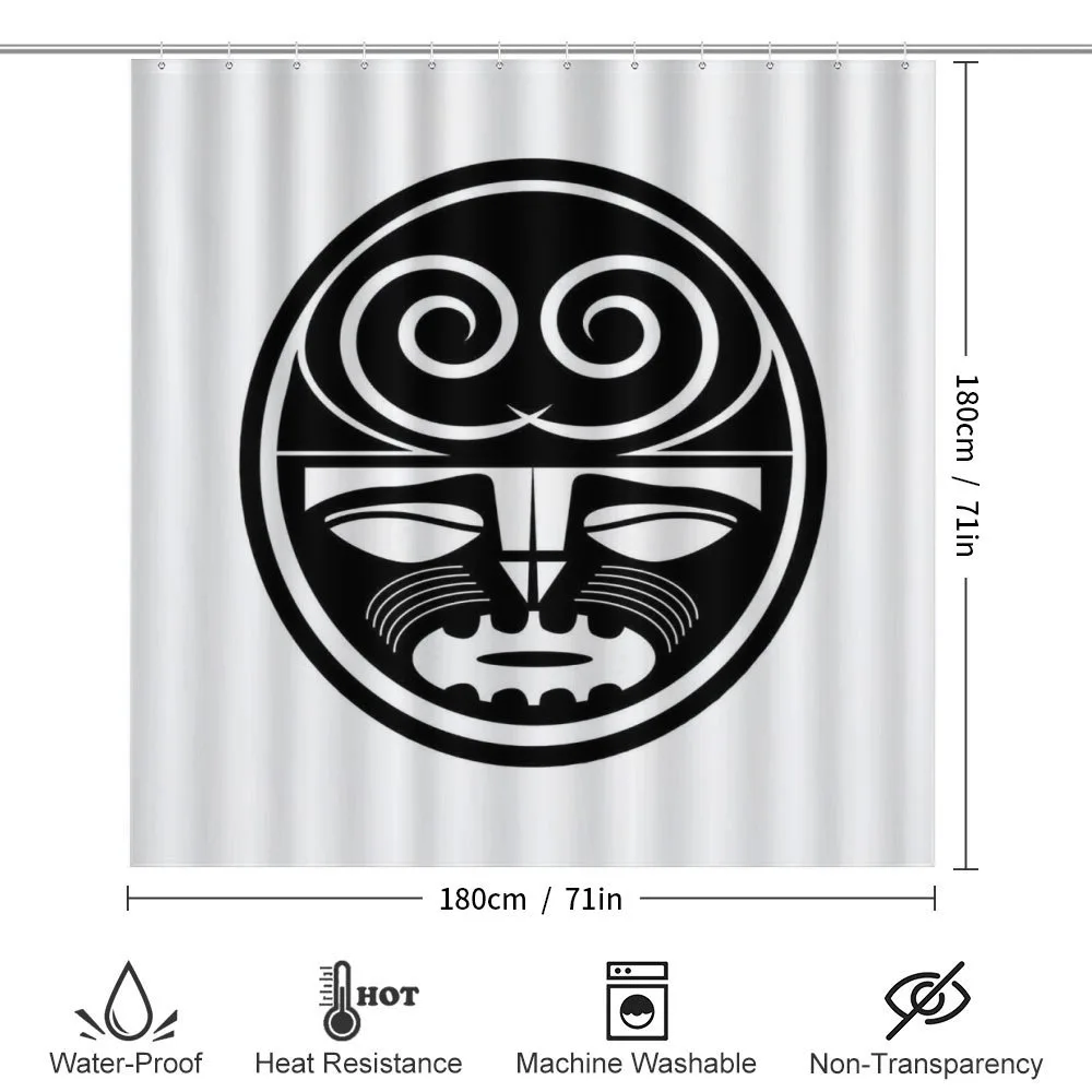 Black Maori Mask Design — Detail 2
