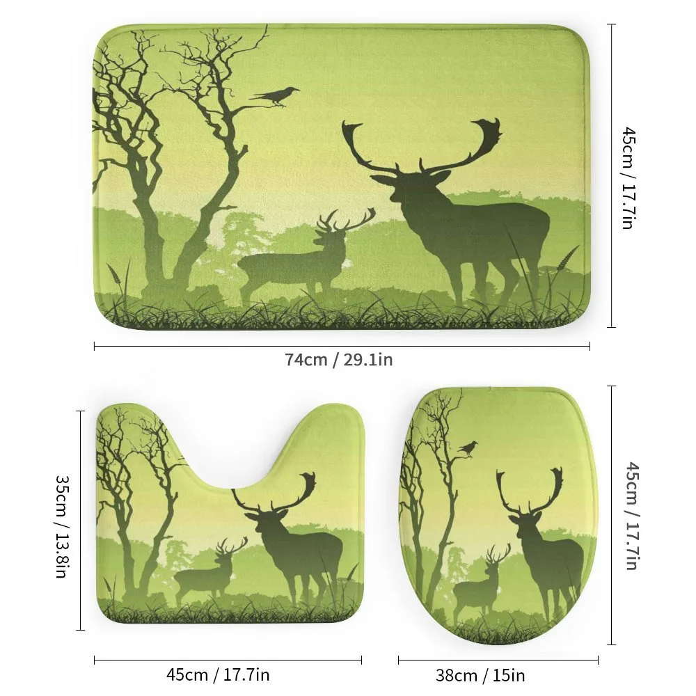 Deer Trees and Crow Bird — Detail 1